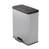 Curver Curver Curver Pedal Bin Deco Rettangolare 65 L color argento