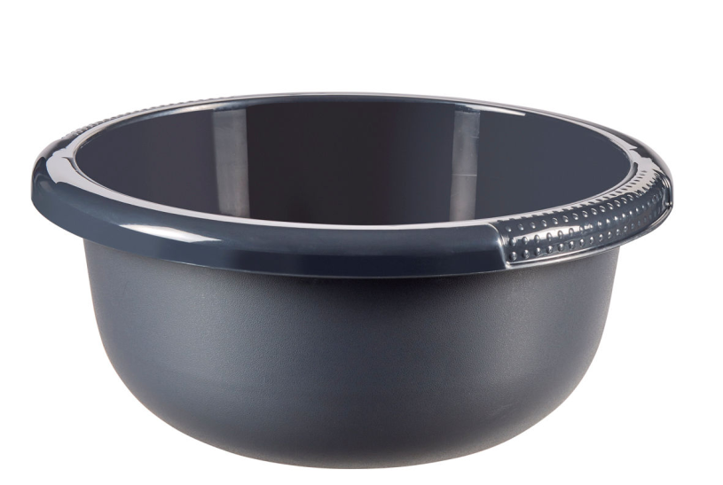 Curver afwasbak rond 24cm 2.5l antraciet