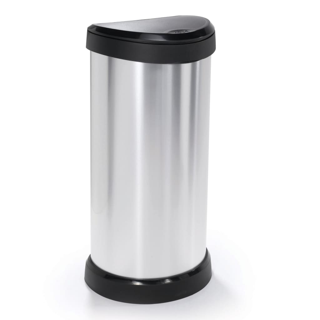 Curver Curver Pedal Bin Deco Ovaal 40 l Silver Colored