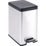 Curver Curver Decobin Slim Pedal Bin 25l Noir métallique