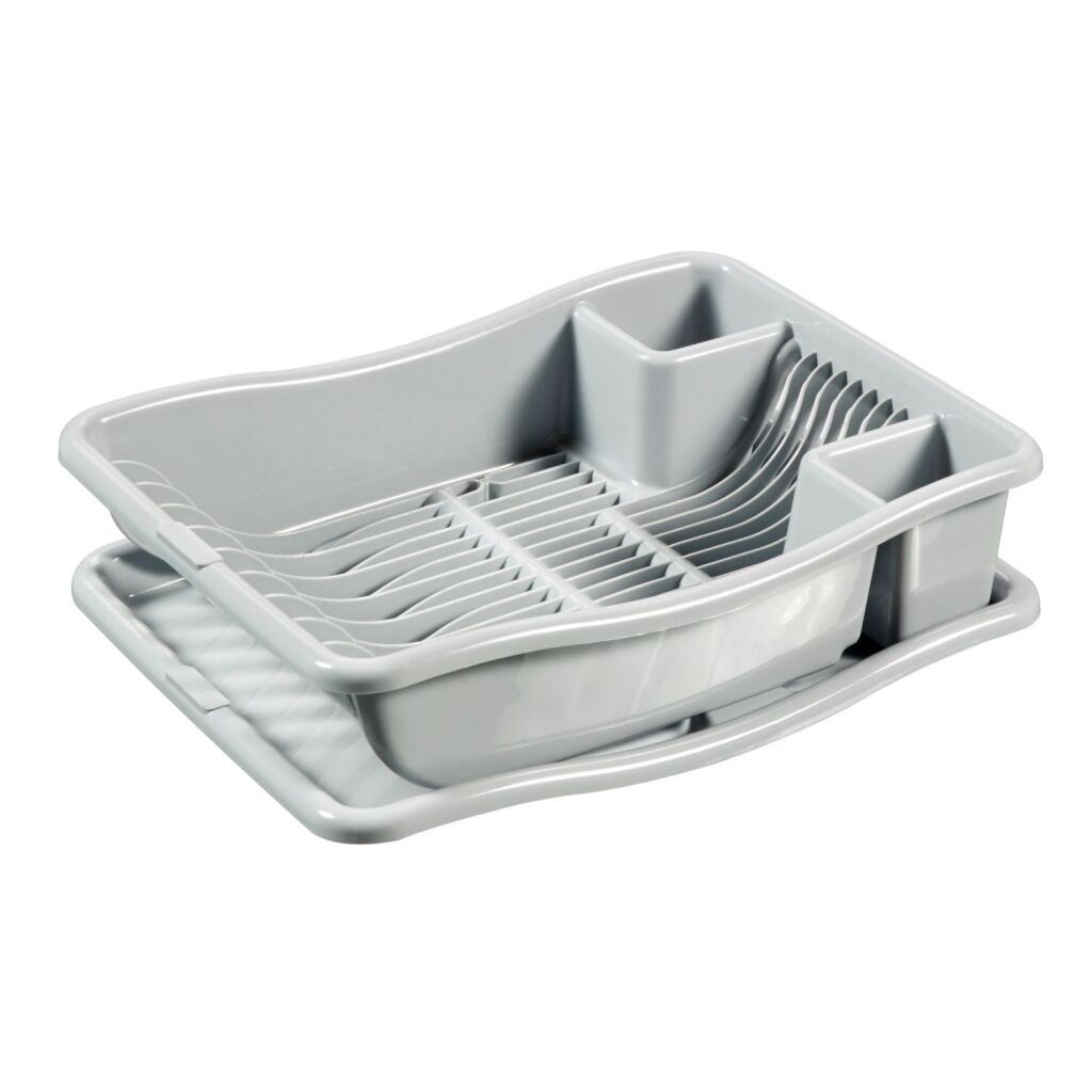 Rack de drain de curver sur le plateau 38x29x8,5 cm gris clair