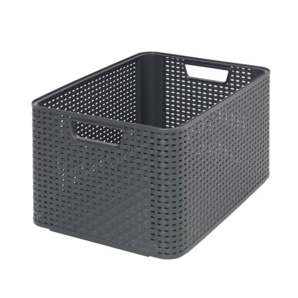 Curver Style Storage Basket 30L Anthracite