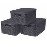 Curver Curver Storage Boxen mit Deckelstil 3 PCs Größe M Anthrazit