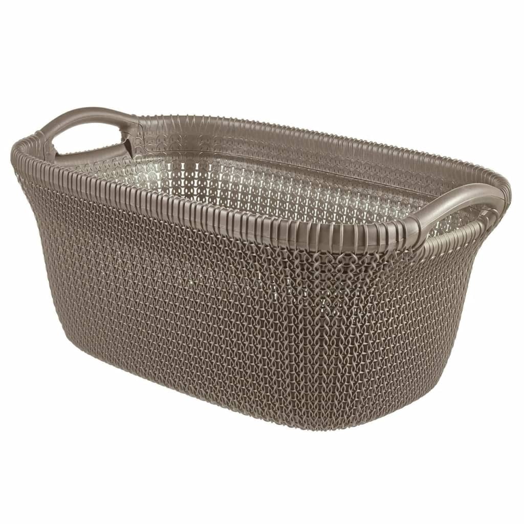 Panier à linge Curver Curver Knit 40 L Metallic Brown