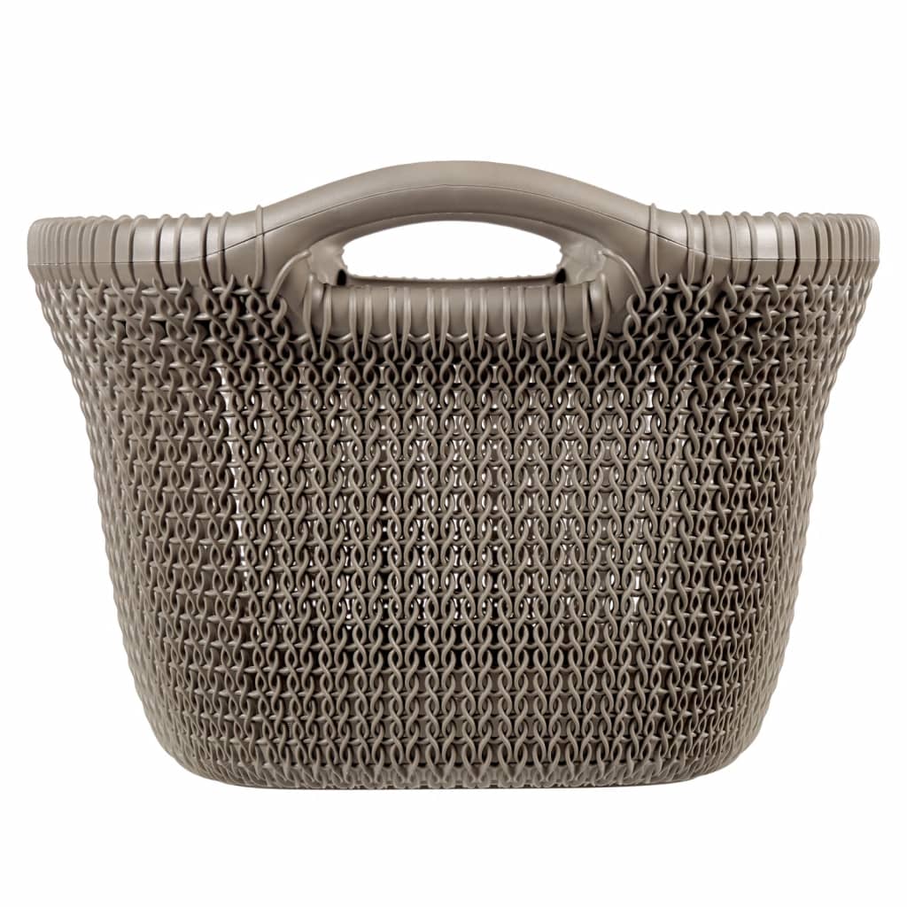 Panier à linge Curver Curver Knit 40 L Metallic Brown