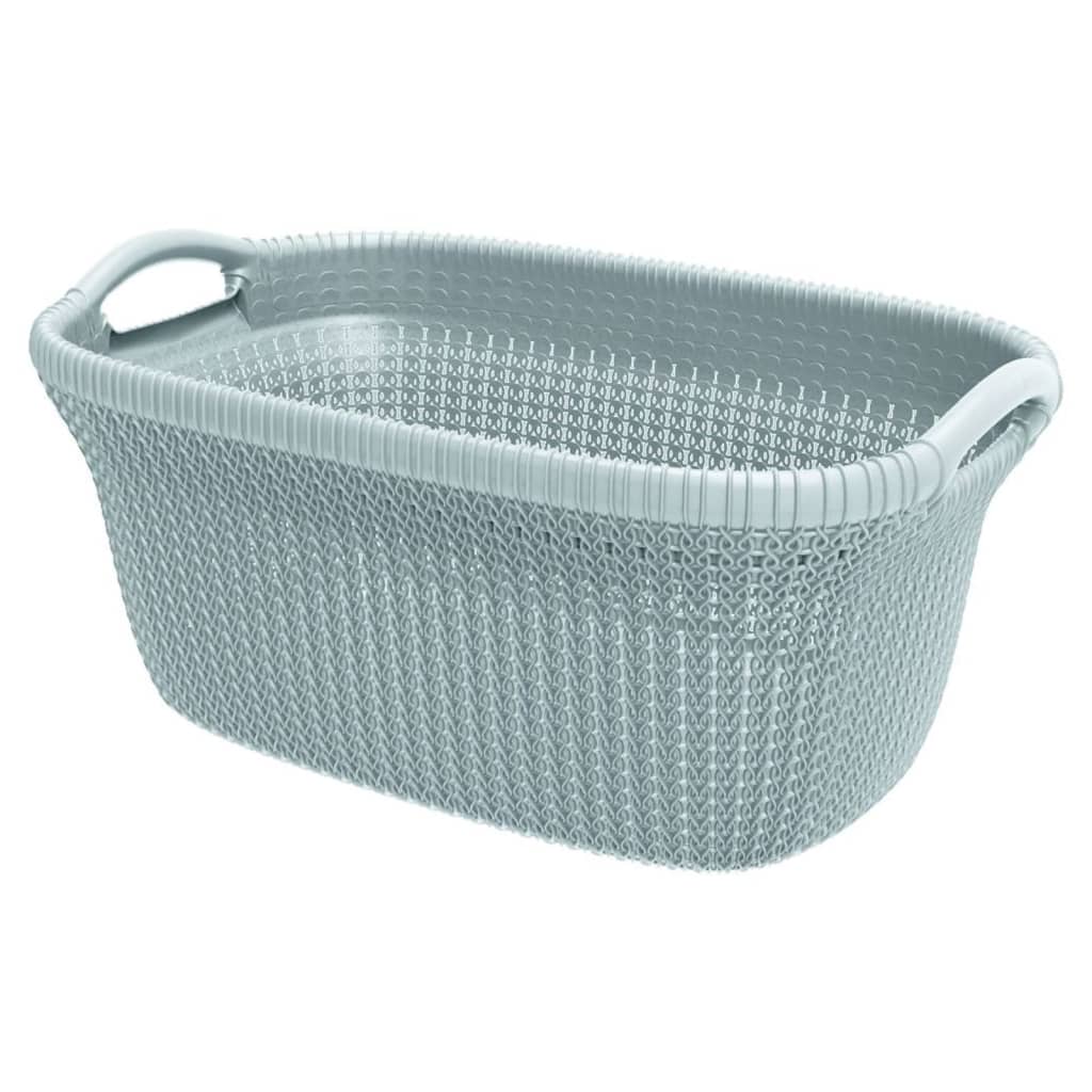 Panier à linge Curver Curver Knit 40 L Bleu clair