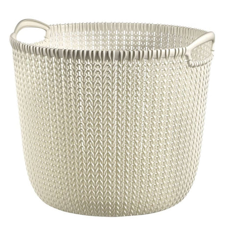 Křivka Curver Storage Basket Pletený kolem L 30 l crèmewit