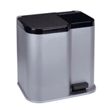 Curver Curver Duo Pedal bin 15l+6l silver black