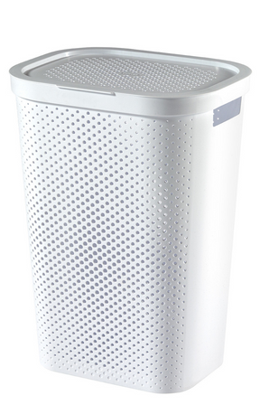 Curver infinity wasbox dots 60l - 100% recycled wit
