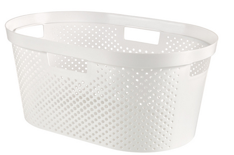 Curver infinity wasmand dots 40l - 100% recycled wit