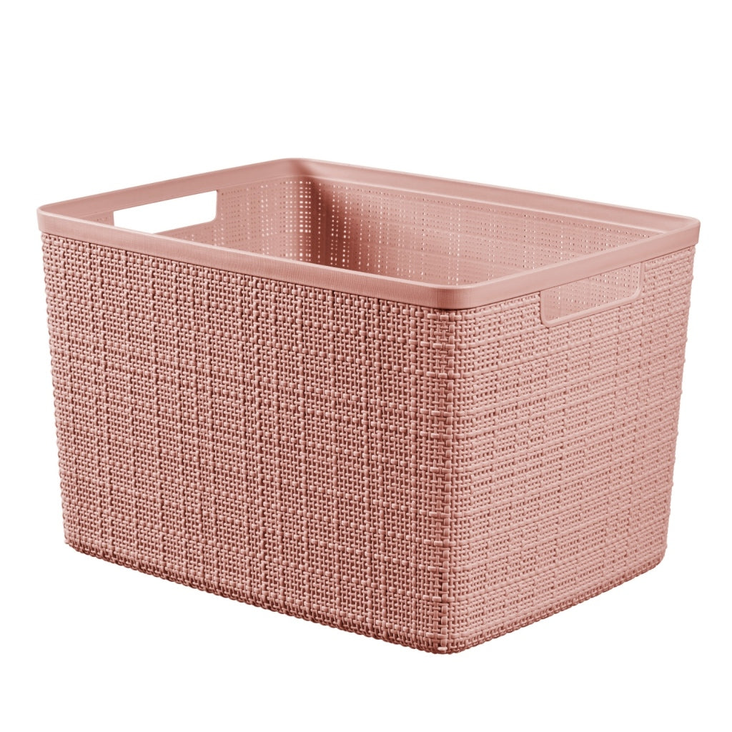 Curver Curver Storage Basket Jute-Look 20L Pink