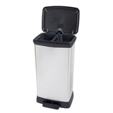 Curver Decobin Duo Pedal Bin 23L+23L Srebrny metaliczny