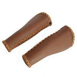 Velo Ergo Leather CheningBar Grips, 135 135mm, tmavě hnědá