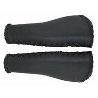 Velo Handle Leather Ergo 135 135mm Black