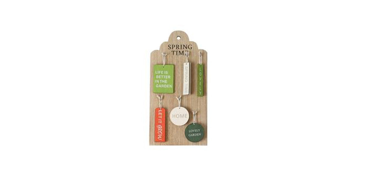 Label display wood 15x0.5x30cm