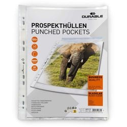Durable geperforeerde showhoezen transparant