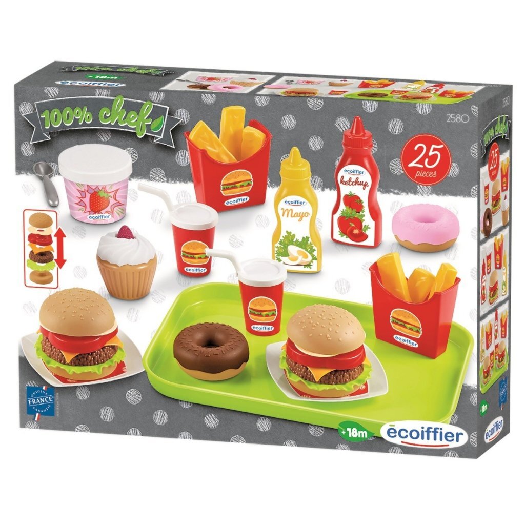 Ekoiffier Food and Snack Set + zásobník 25-kus