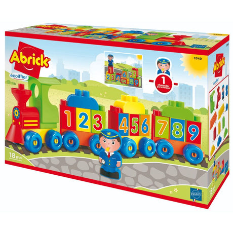 Abrick cijfers en blokken trein