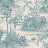 Dutch wallcoverings behang tropical beige en lichtblauw