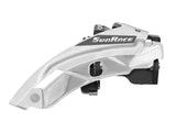 Sunrace Front Derilleur M500 7 8 Double Pull Silver