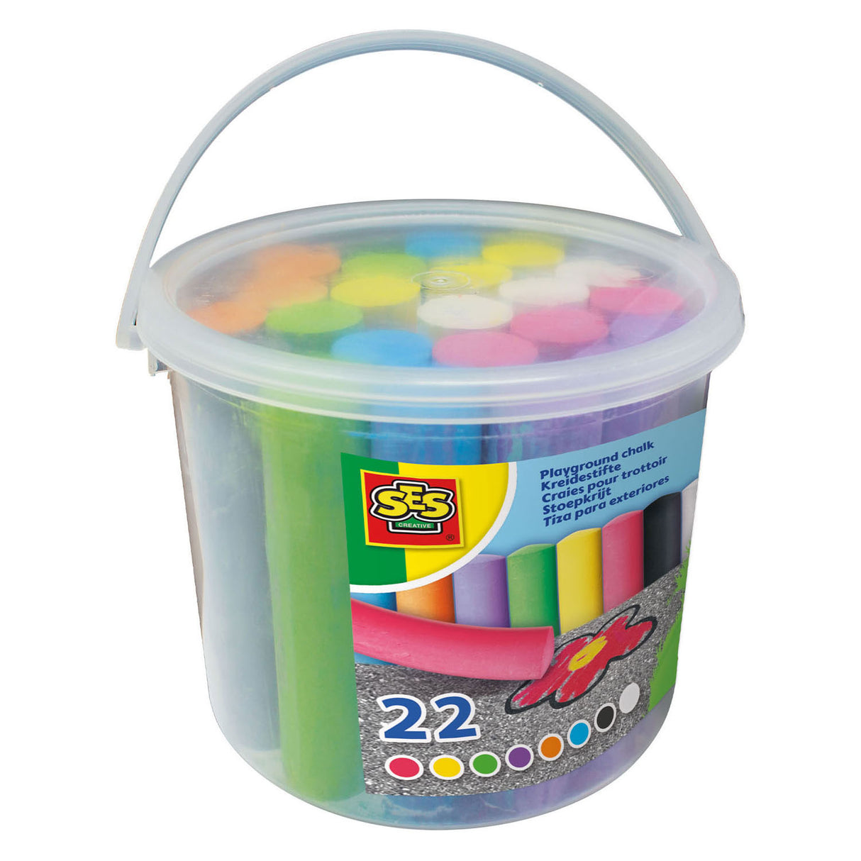 SES CHIDEWALK CHALK BUCKET, 22st.