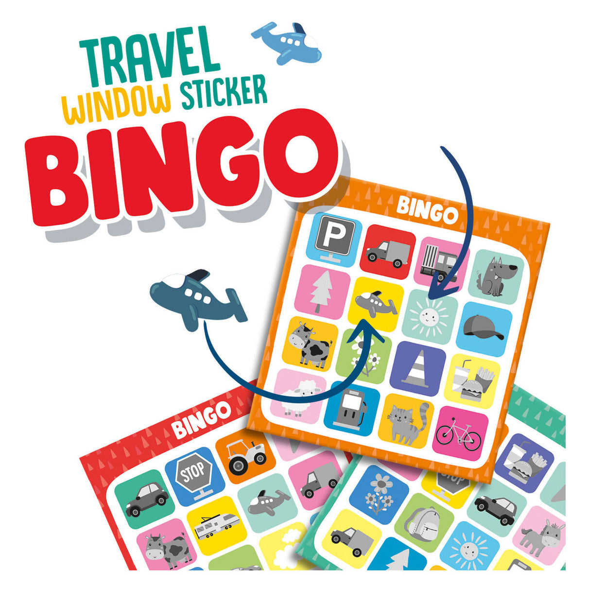 SES Travel Game Window -klistremerke Bingo