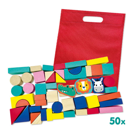 Ses creative ses tiny talents houten bouwblokken