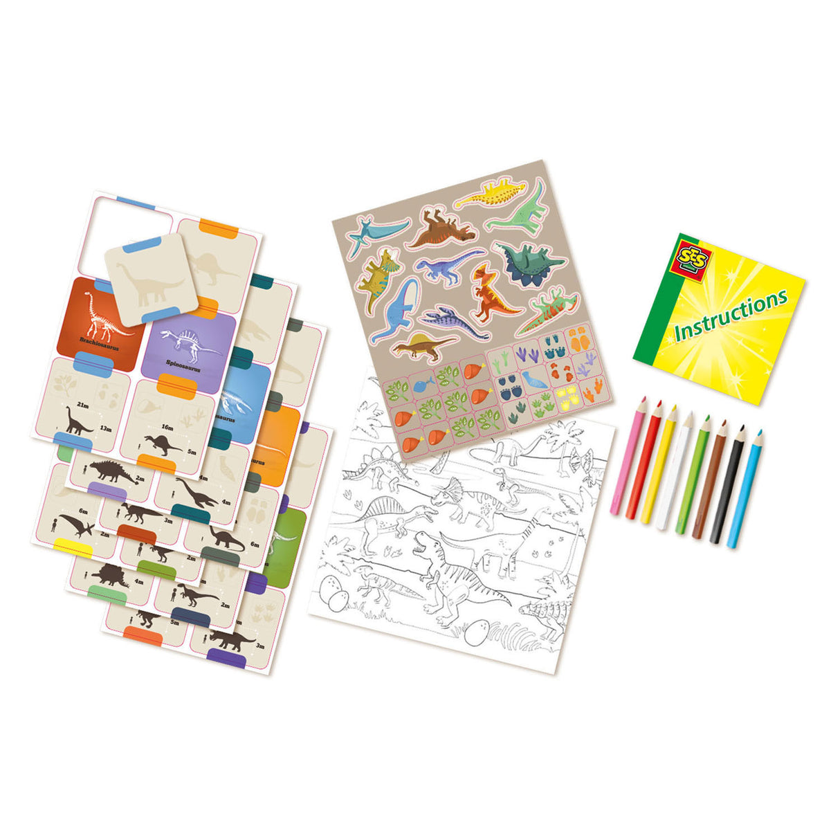 Ses I learn dinosaurs craft set