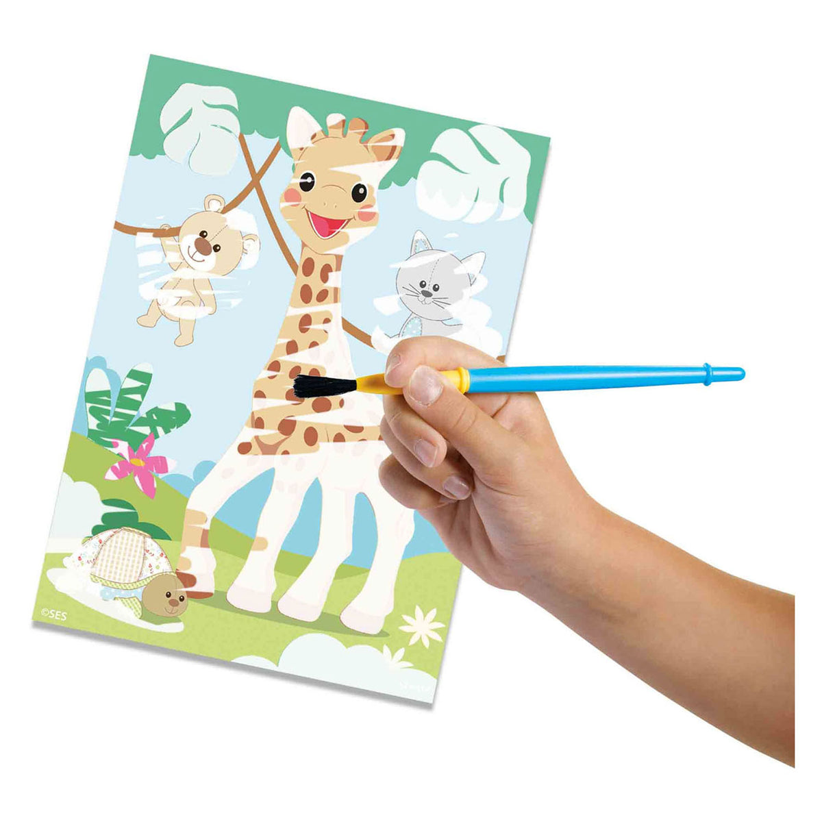 Ses creative ses my first sophie la girafe - kleuren met water