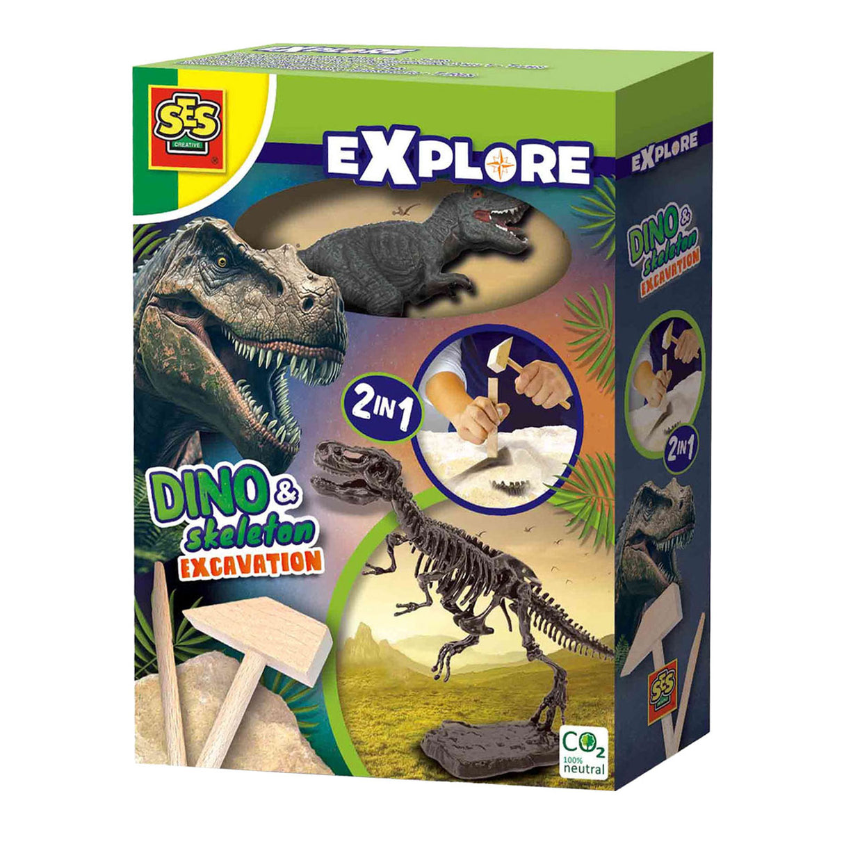 SES Explore y Skeleton excavó 2in1 t-rex