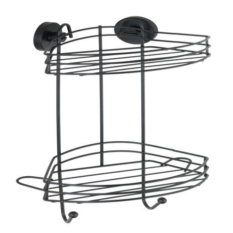 Wenko 1069607 - vacuum-loc hoekrek 2-laags zw. | 1 stuks