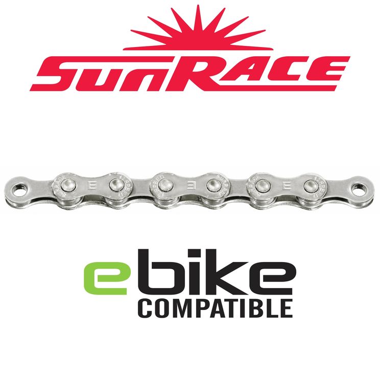 Sunrace E CLEnTLACE EN Bike de 12 velocidades Silver 138L