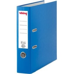 Ordner viking 6703-bu a4 karton, pp (polypropeen) blauw staand 2-rings 1 stuk