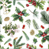 Ambiente servetten 33cm winter greenery 3 -laags 100% fsc mix