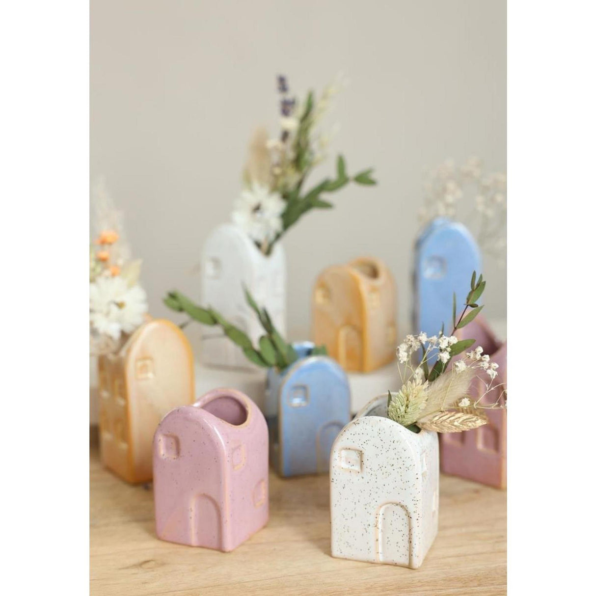 Ideas 4 seasons bloemenvaas huisje valarta s 4x4x6,5cm