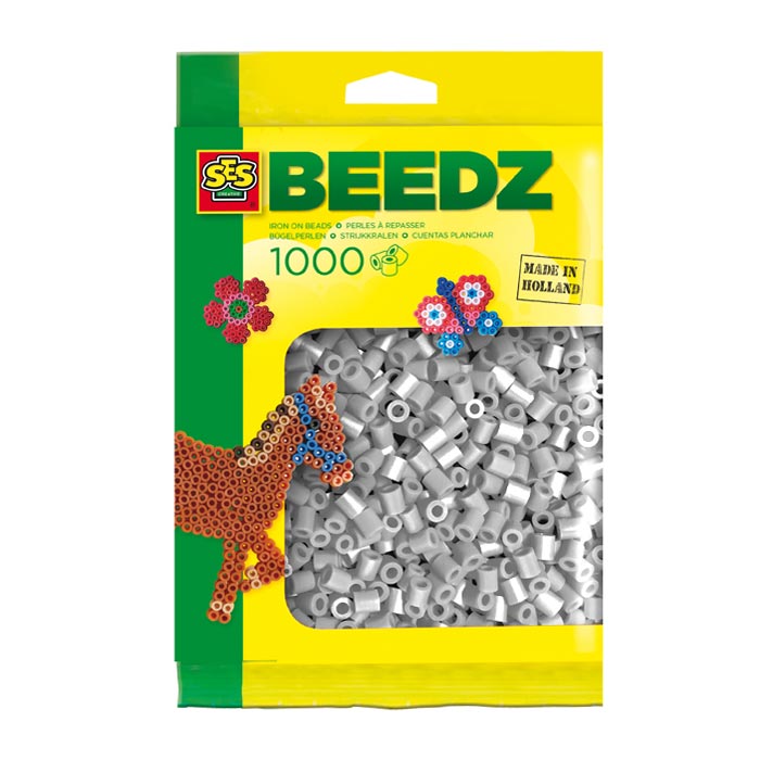 SES Iron Beads - Grey, 1000st.