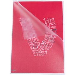 L-mappen delux melkwit vk pp a4 165 micron transparant duimgreep antistatisch