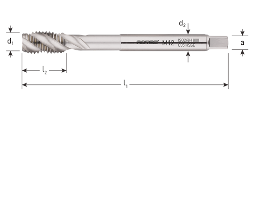 Rotec machinetap din374 mf14x1.5 blind