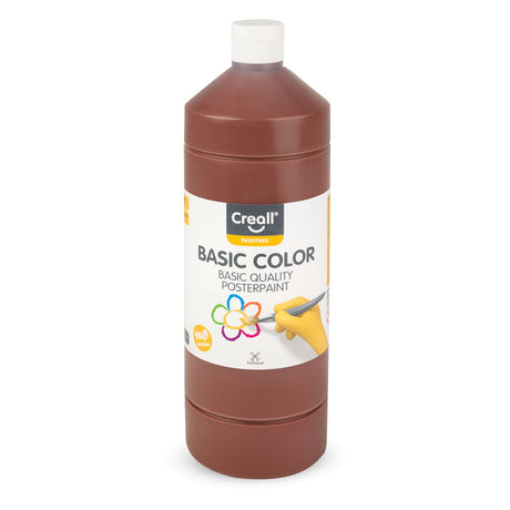 Creall schoolverf donkerbruin, 1 liter