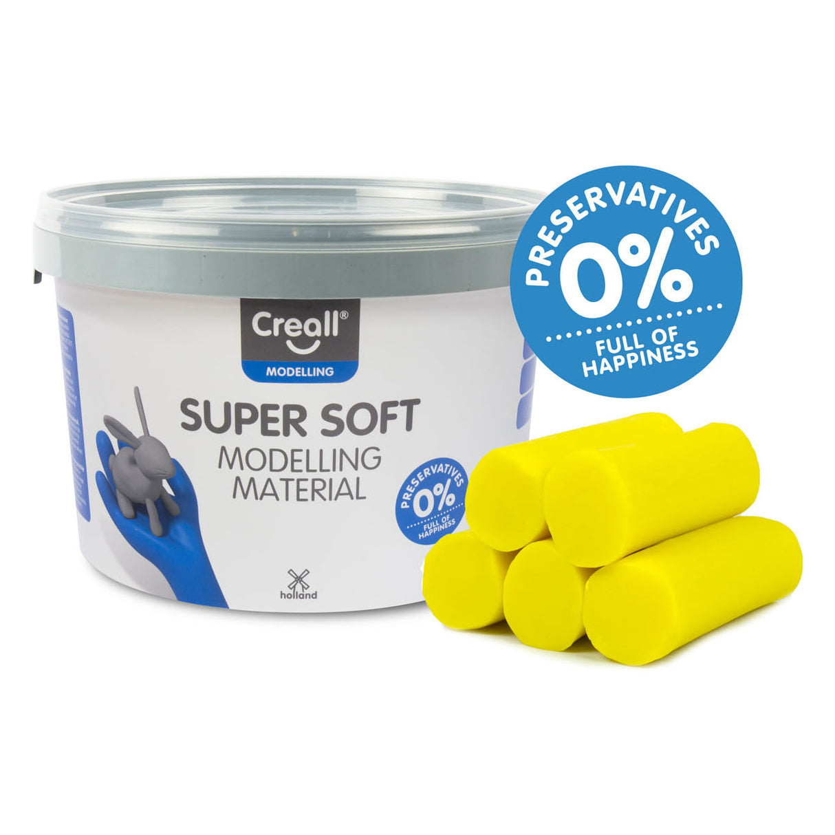 Creall Supersoft Clay Yellow, 1750gr.