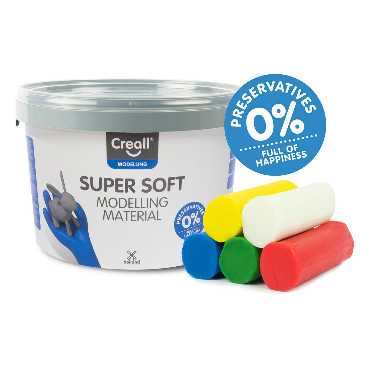 Creall Supersoft Clay 5 barv, 1750gr.