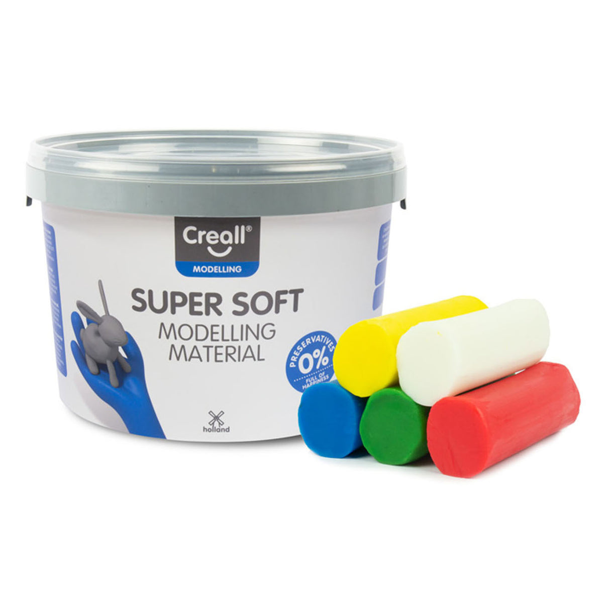 Creall Supersoft Clay 5 barv, 1750gr.