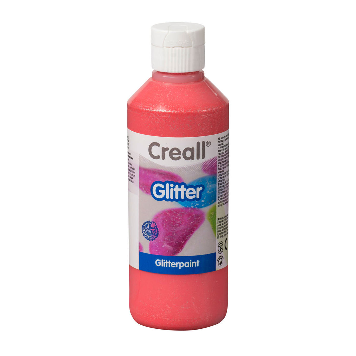 Creall Glitter Farbe Rot, 250 ml