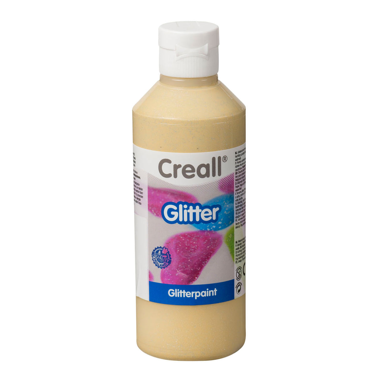 Creall Glitter Farbe Gold, 250 ml