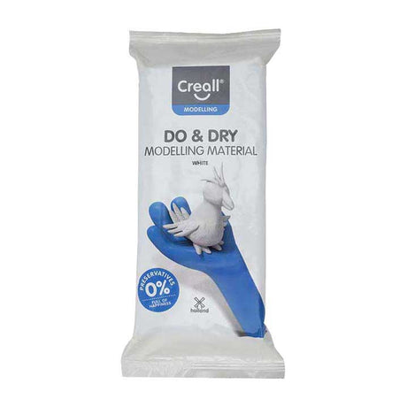 Creall do dry boetseerklei conserveringsvrij wit, 1000gr.
