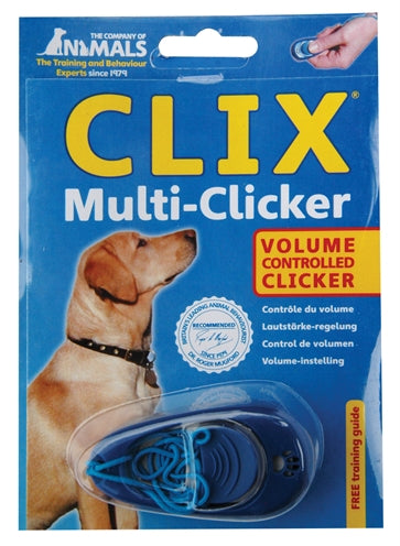 The company of animals coa multi-clicker 3 tonig blauw