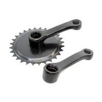 Crank Set 28 tands 102 mm Longueur de manivelle Black1828102-STZW