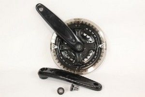 Crank set 48 38 28T 8SP Black