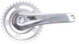 Sunrace - Sunrace Cranket 38T lunghezza della manovella 170mm. Silver Alluminio SPIEless. Copertina da 92 mm. -8 mm di profondità