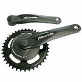 Miranda Crankkel Alfa 1 38T, Crank length 170mm. Black, aluminum, Spieloos. disc